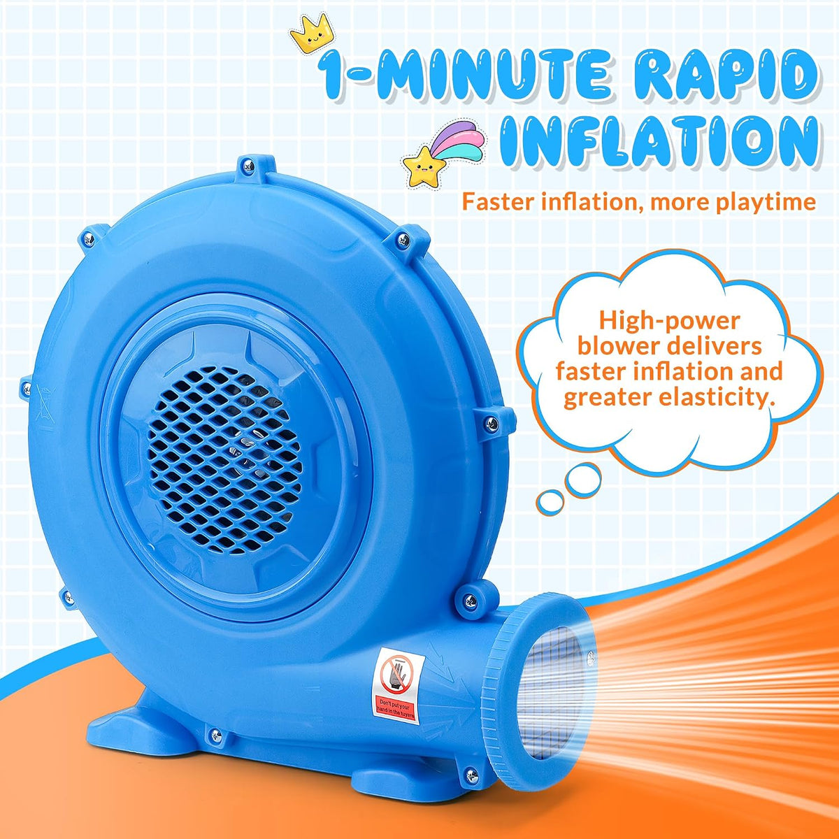 Bounce House, 8-In-1 Gameplay Mode Inflatable Bounce House for Kids