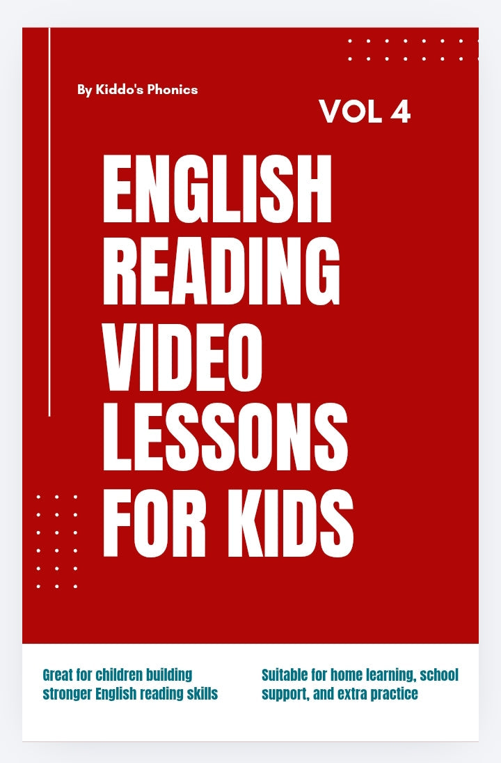 English Reading Video Lessons with Phonics for Kids – Vol. 4 (Copy)