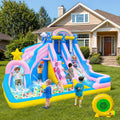 6 in 1 Inflatable Water Slide Bounce House for Kids Backyard