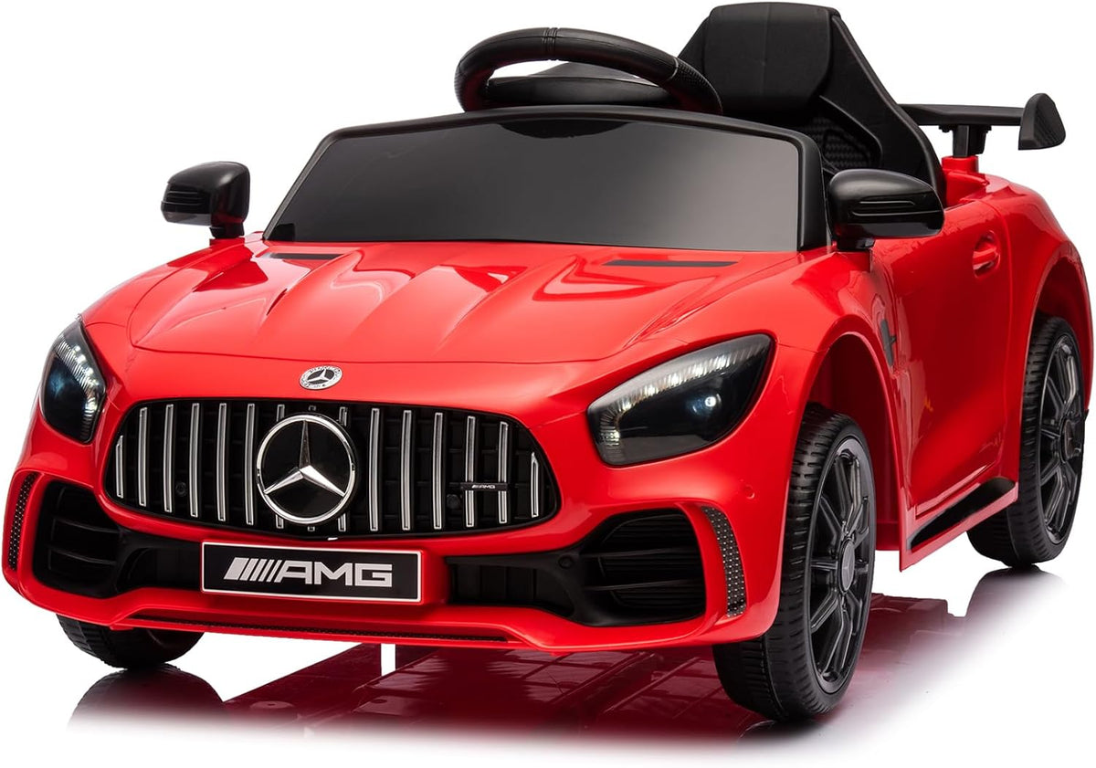 12V Licensed Mercedes Benz AMG GTR Kids Ride on Electric Car, Red